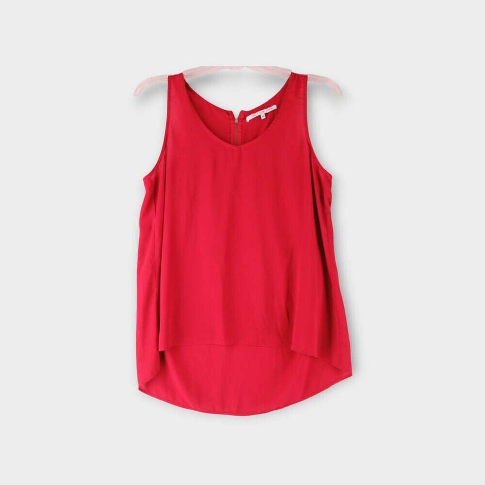 Collective Concepts Red Sleeveless High‑Low Blouse (Style TSU04RD) Size XL